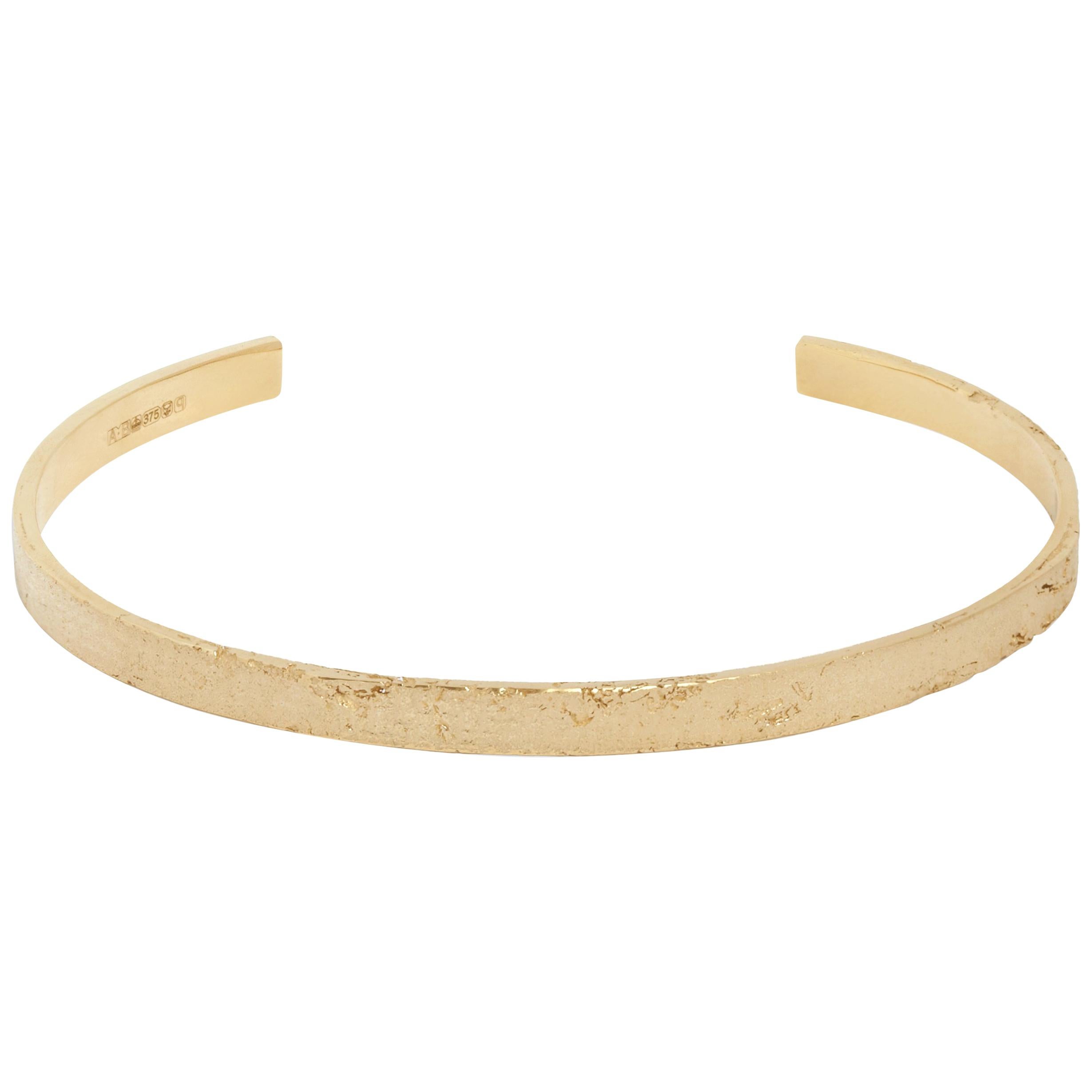 Men's Yellow Gold Paper Cuff Bracelet by Allison Bryan For Sale at 1stDibs  | mens gold cuff bracelet