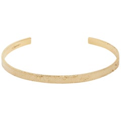 Men's Yellow Gold Paper Cuff Bracelet by Allison Bryan