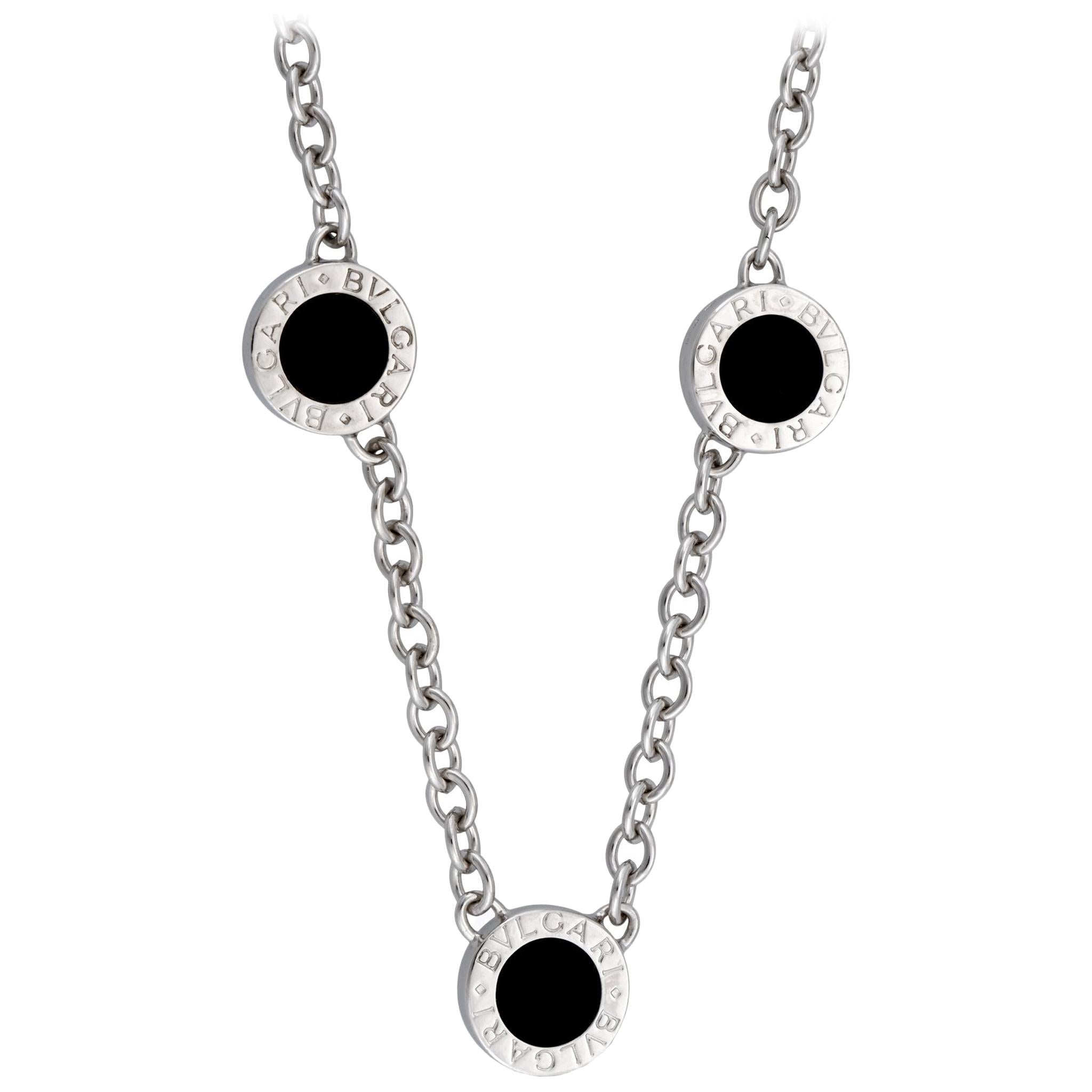 bvlgari necklace black onyx