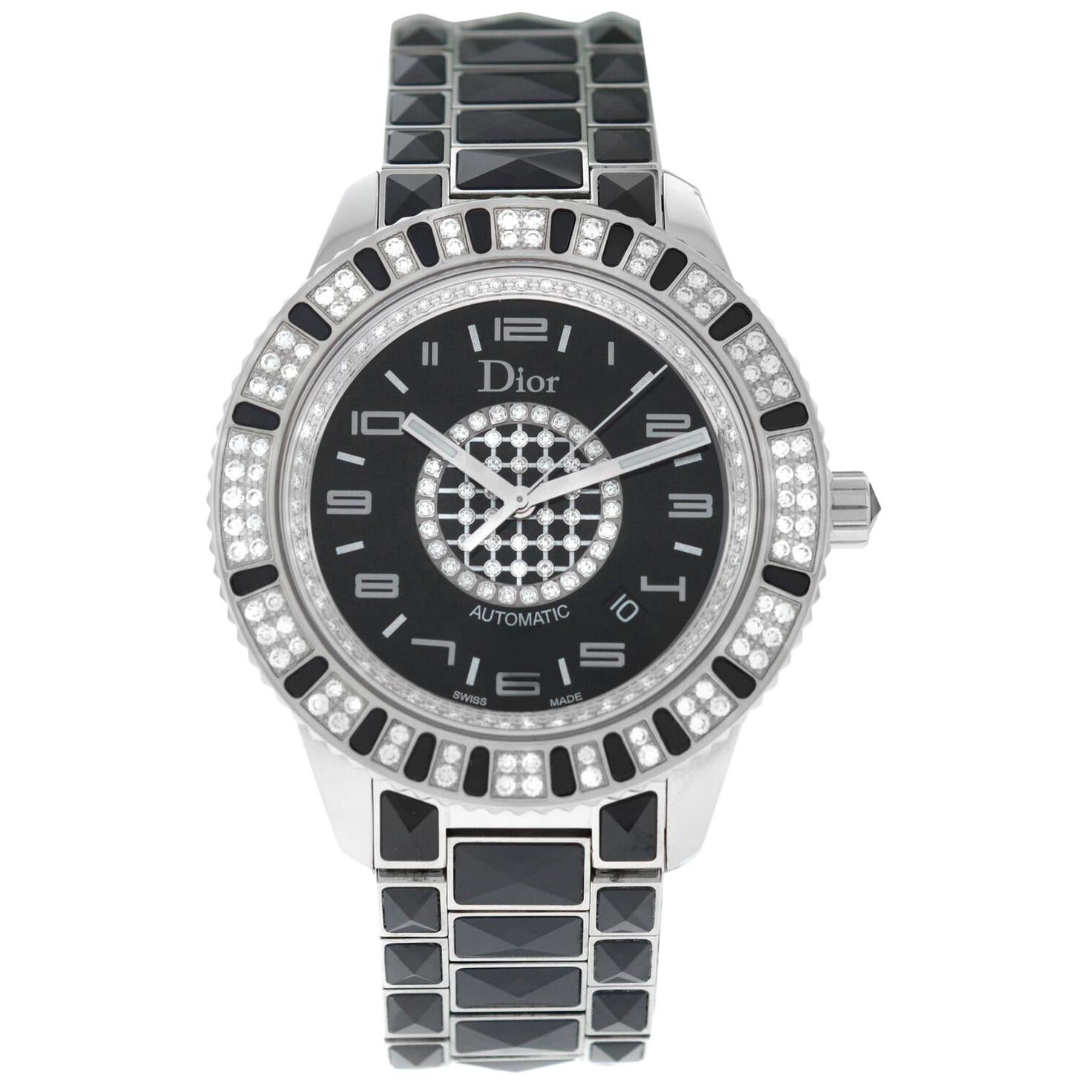 Unisex Christian Dior Christal CD115511M001 Diamond Automatic Watch