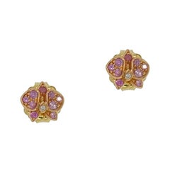 Rose Gold Caresse D’Orchidees Cartier Earrings