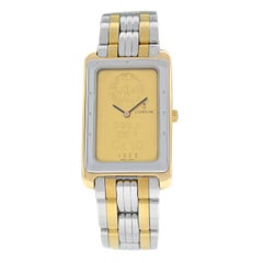 Men's Corum Ingnot Steel 24 Karat 10 Gram Gold 999.9 Quartz Watch