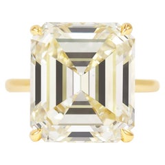 J. Birnbach 11.53 Carat Emerald Cut Solitaire Diamond Ring