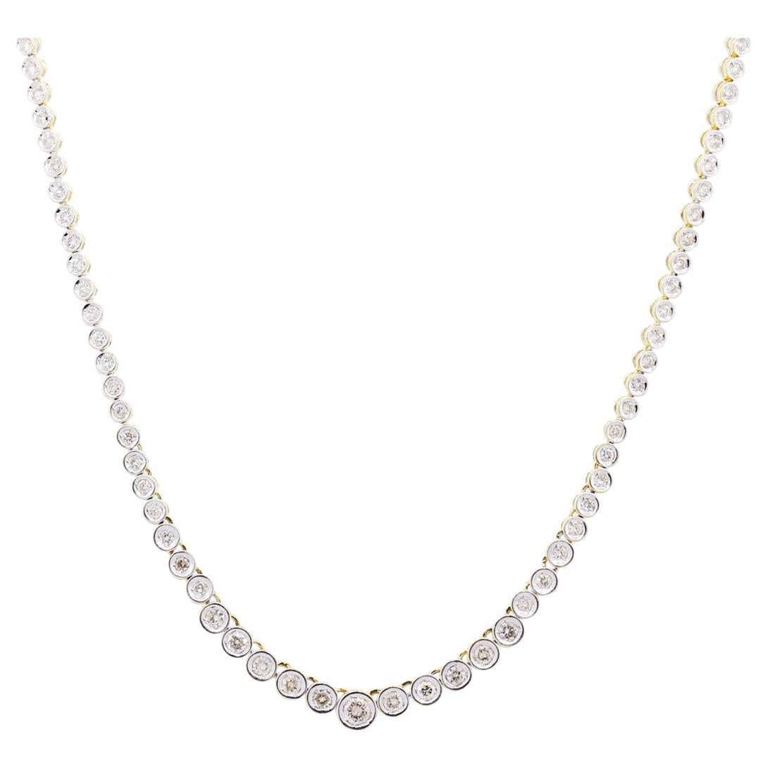 13 Carat Graduated Diamond Necklace For Sale at 1stDibs 13 carat