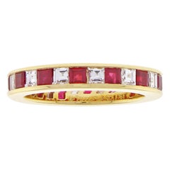 Tiffany & Co. Ruby and Diamond Band Ring