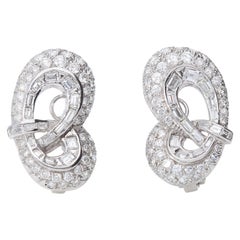 Antique Liberty earrings with ct 6.00 of diamonds