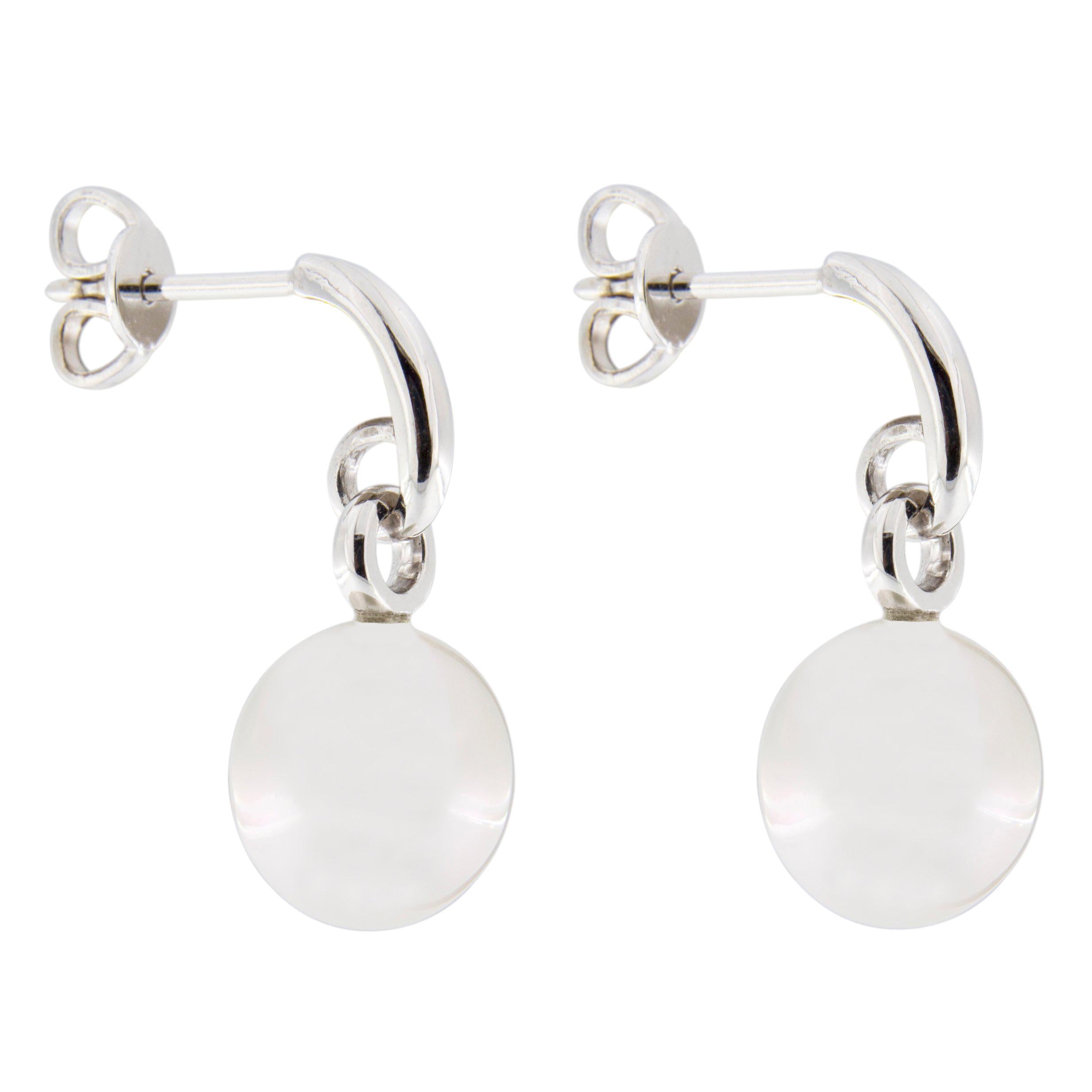 Jona South Sea Pearl 18 Karat White Gold Earrings