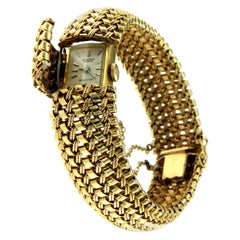 Tiffany & Co Ladies Yellow Gold Bracelet Watch