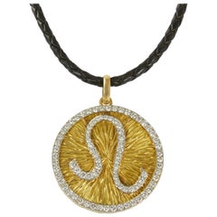 Vintage David Webb Diamond, Gold and Platinum Zodiac Pendant