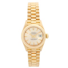 Rolex President Ladies 18 Karat Yellow Gold Watch 69178