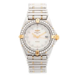 Breitling Wings Lady Steel and Gold Diamond Watch B67350
