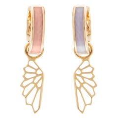 Alessa Luminary Fairy Earrings 18 Karat Rose Gold Give Wings Collection