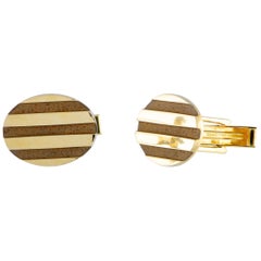 Tiffany & Co. Yellow Gold Oval Cufflinks