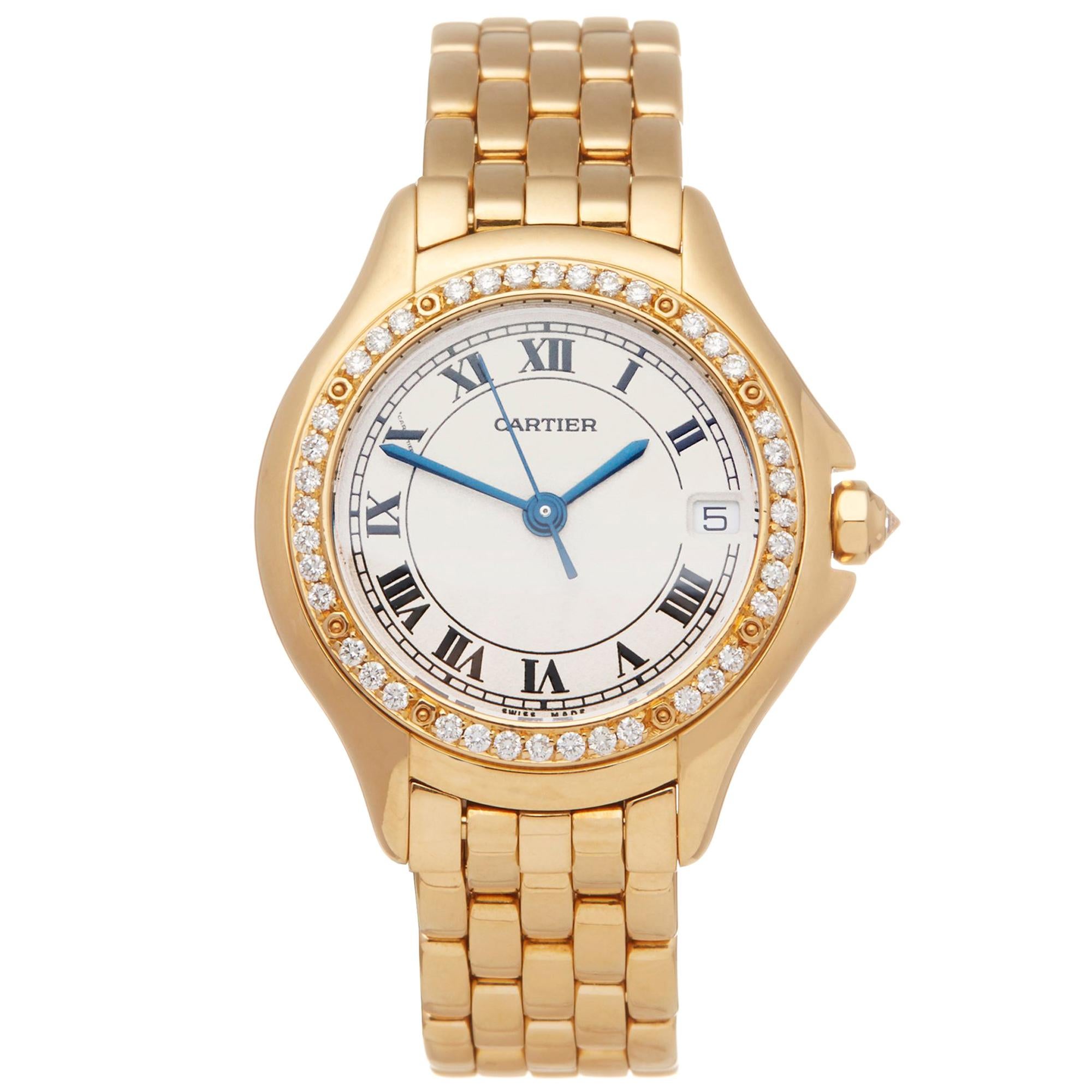 Cartier Panthere Cougar 18K Yellow Gold 8879 Wristwatch