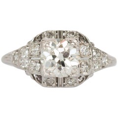.95 Carat Diamond Platinum Engagement Ring