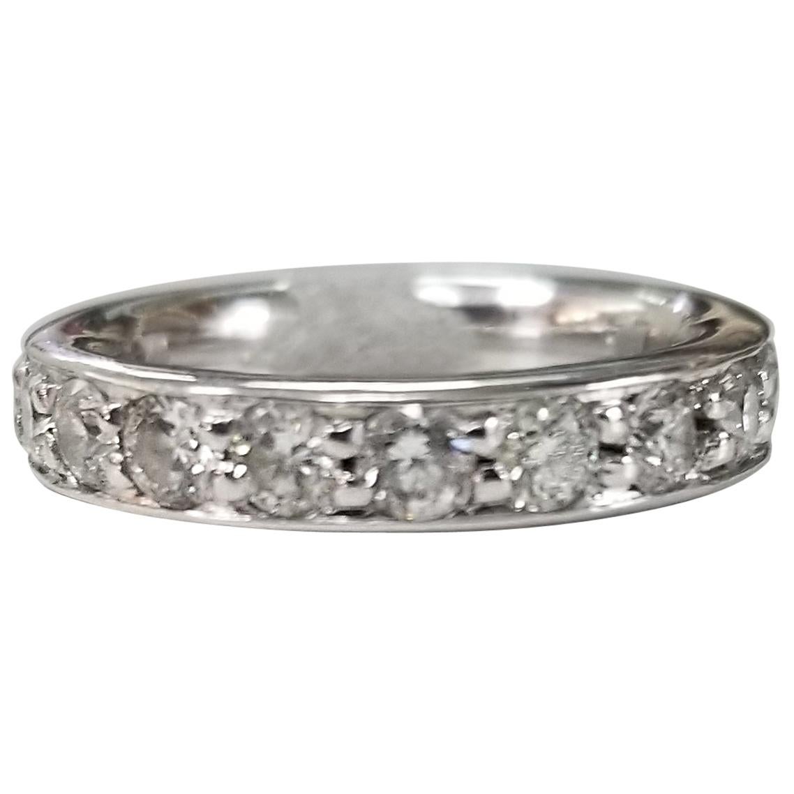 14 Karat Diamond Eternity Ring with 2.05 Carat For Sale