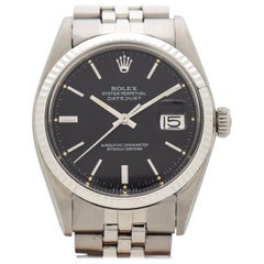 Vintage Rolex Datejust Reference 1601 with Black Dial, 1971