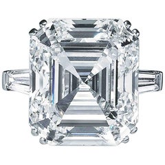 1 Carat Asscher Cut GIA Diamond Engagement 950 Platinum Ring