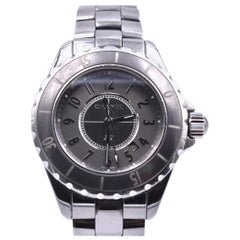 Used Chanel J12 Stainless Steel Grey Ceramic Watch Ref. J12