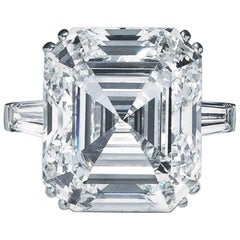 2 Carat Asscher Cut GIA Diamond Engagement 950 Platinum Ring