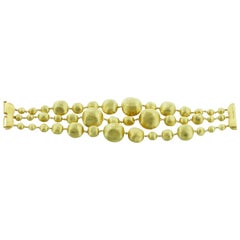 Marco Bicego 18 Carat Yellow Gold Africa Three-Strand Bracelet BB1411