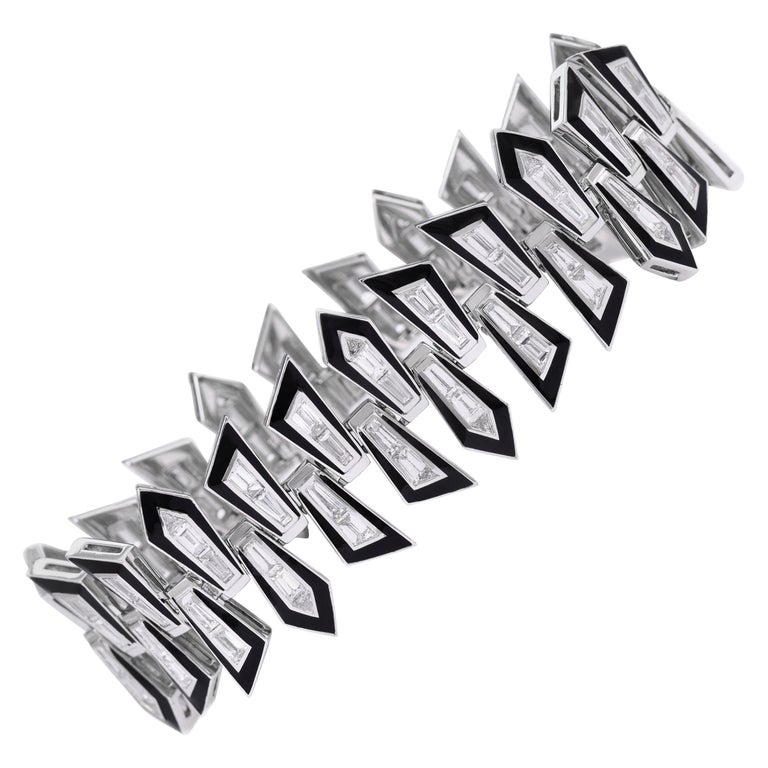 Stephen Webster Dynamite Enamel Shattered diamond bracelet, 2018