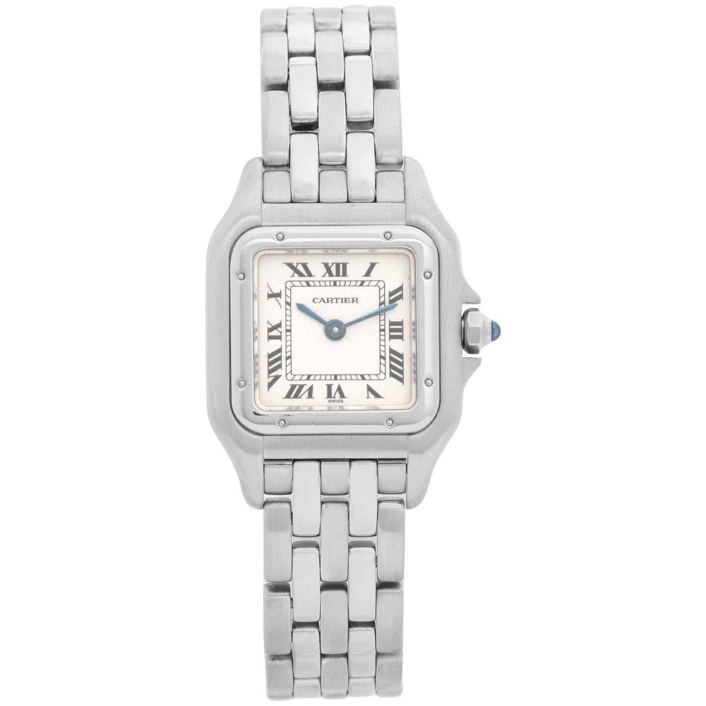 Cartier Panther Ladies Stainless Steel Panthere Watch W25033P5