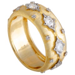 Buccellati Yellow Gold Diamond Band Ring