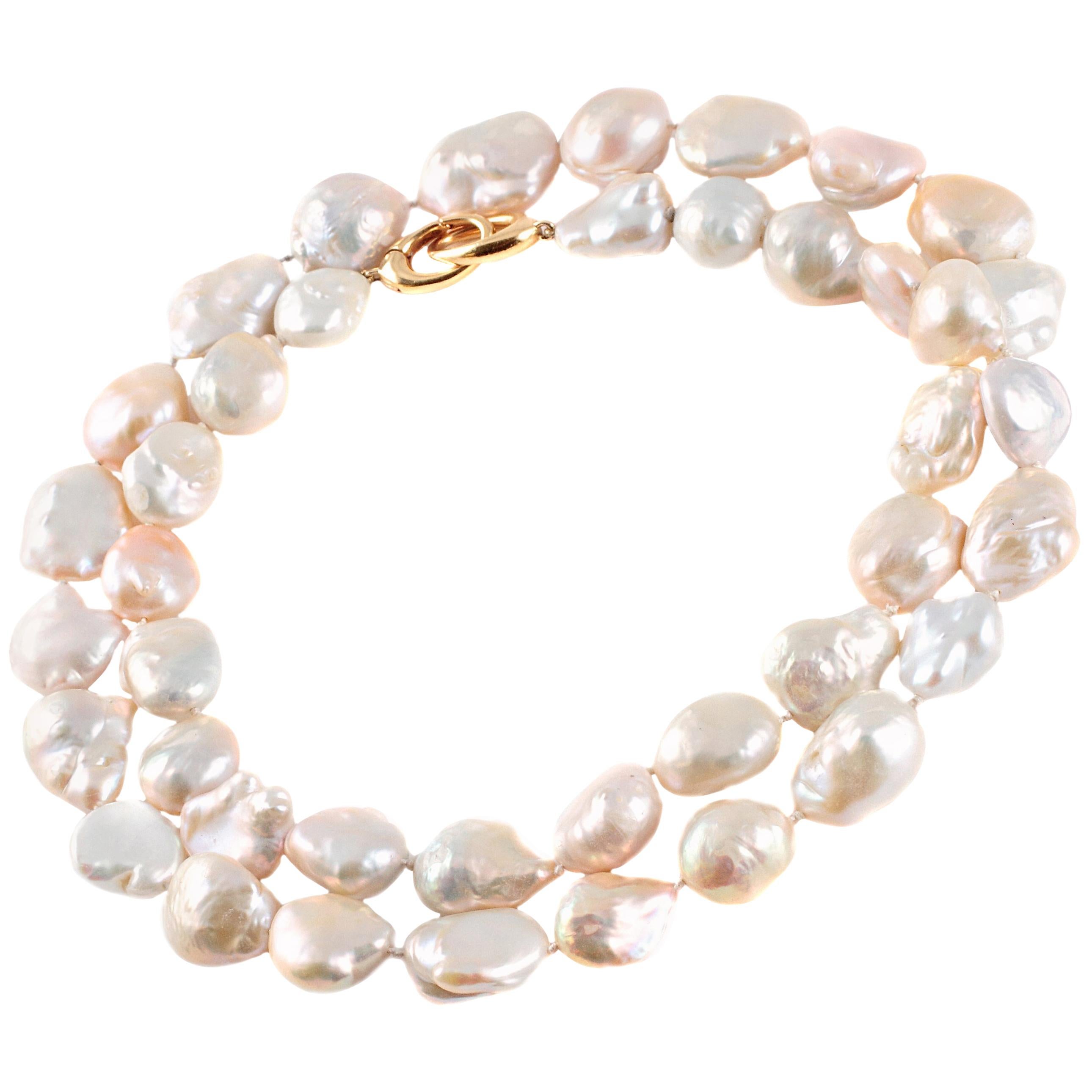 Strand of Baroque Fresh Water Pearls by Assael For Sale