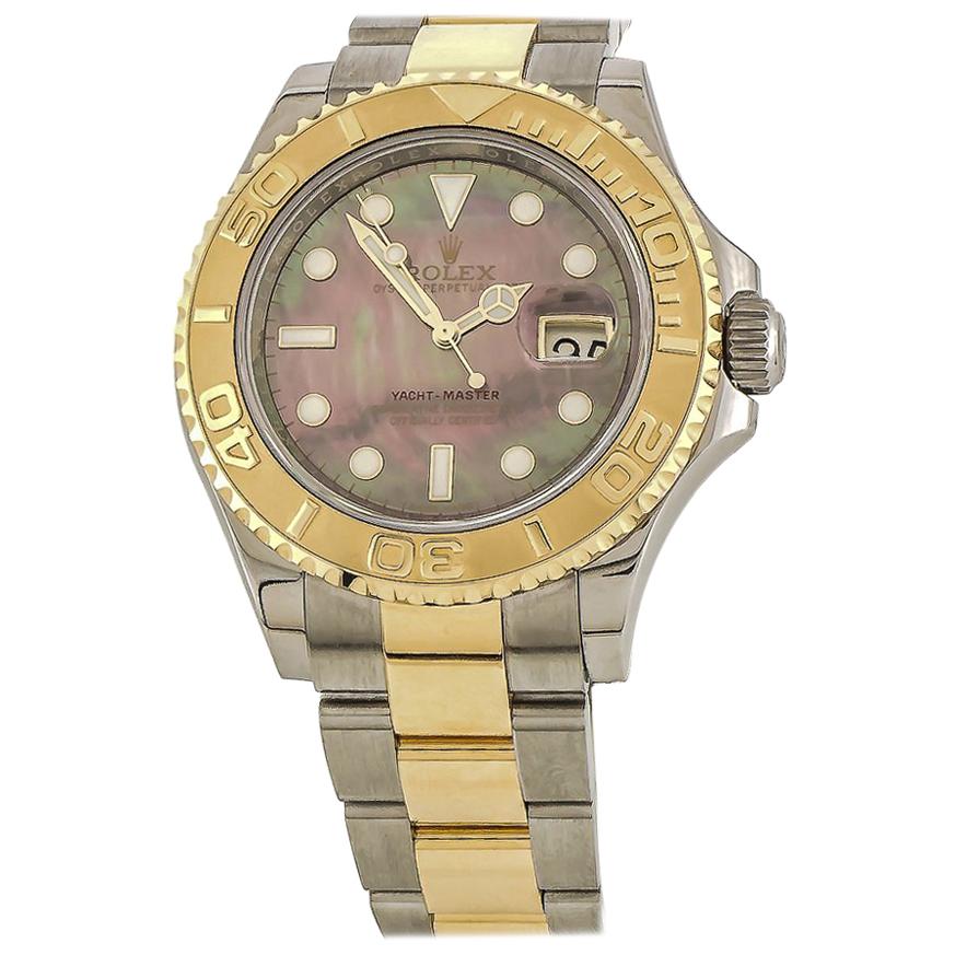 Rolex Yacht-Master Black Mother of Pearl Watch