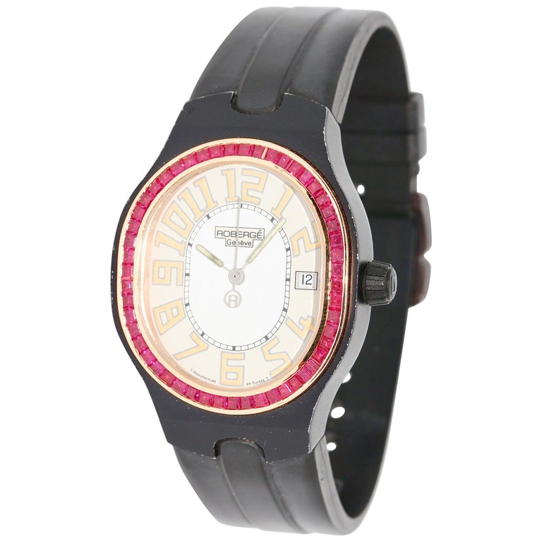Robergé "Altair" Autoquartz Unisex Wristwatch 18 Karat Gold and Gemstones  For Sale at 1stDibs | roberge watch, roberge gold watches, roberge watch  company