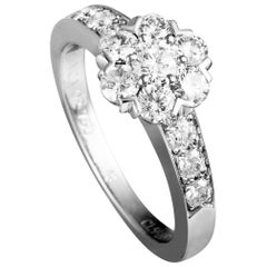 Van Cleef & Arpels Fleurette Diamond White Gold Ring