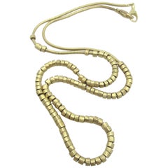 H. Stern Golden Beaded Necklace 18 Karat Yellow Gold