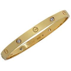 Cartier Love Bracelet, 4 Diamonds