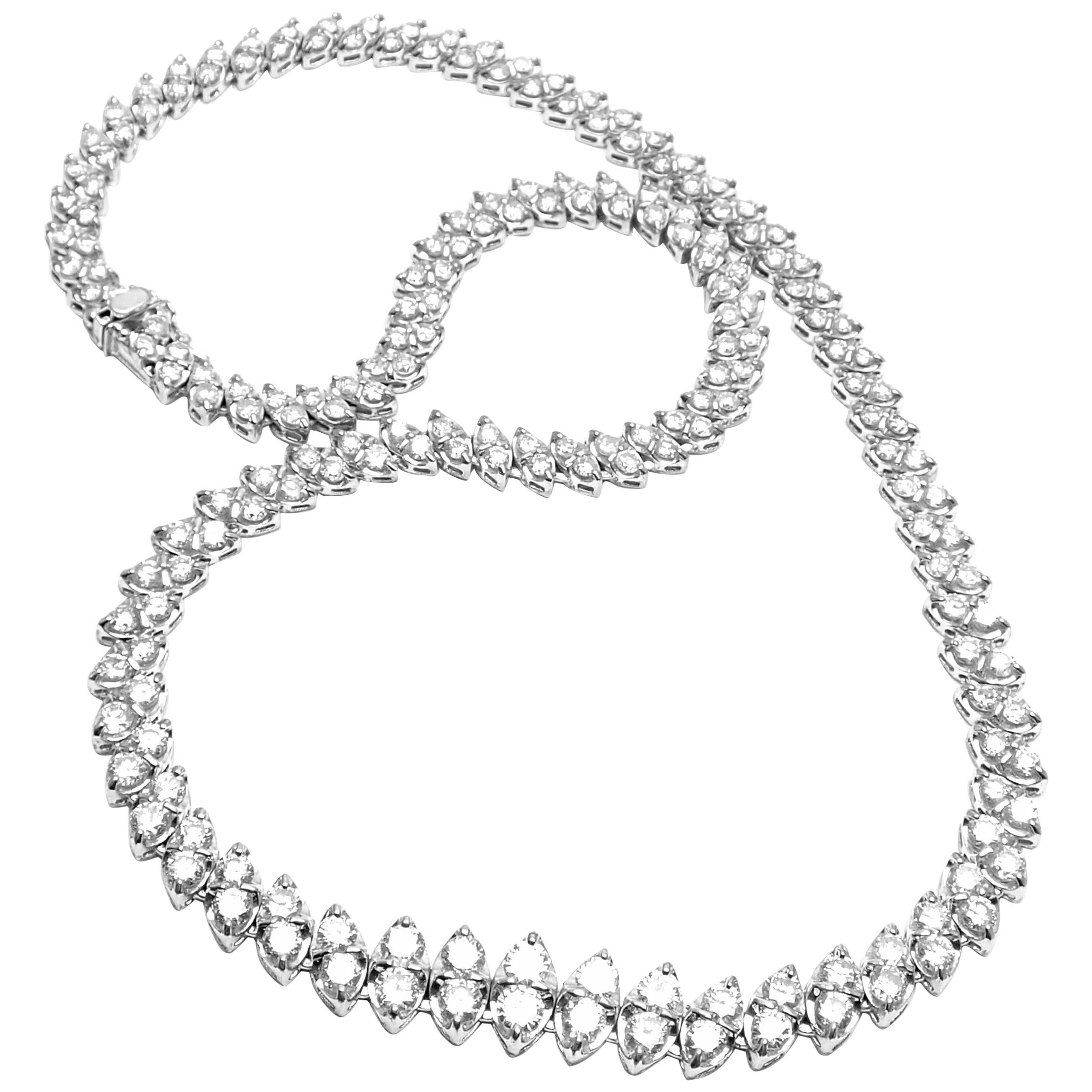 Estate Platinum 14 Carat Diamond Necklace