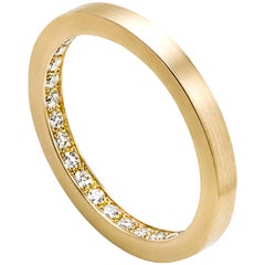 18 Karat Yellow Gold Diamond Full Eternity Ring #17-#20