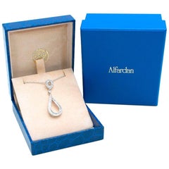 Al Fardan Fine Jewelry 18 Karat White-Gold and Diamond Necklace