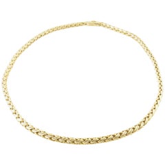 Tiffany & Co. 14 Karat Yellow Gold Flexible Snake Chain Choker