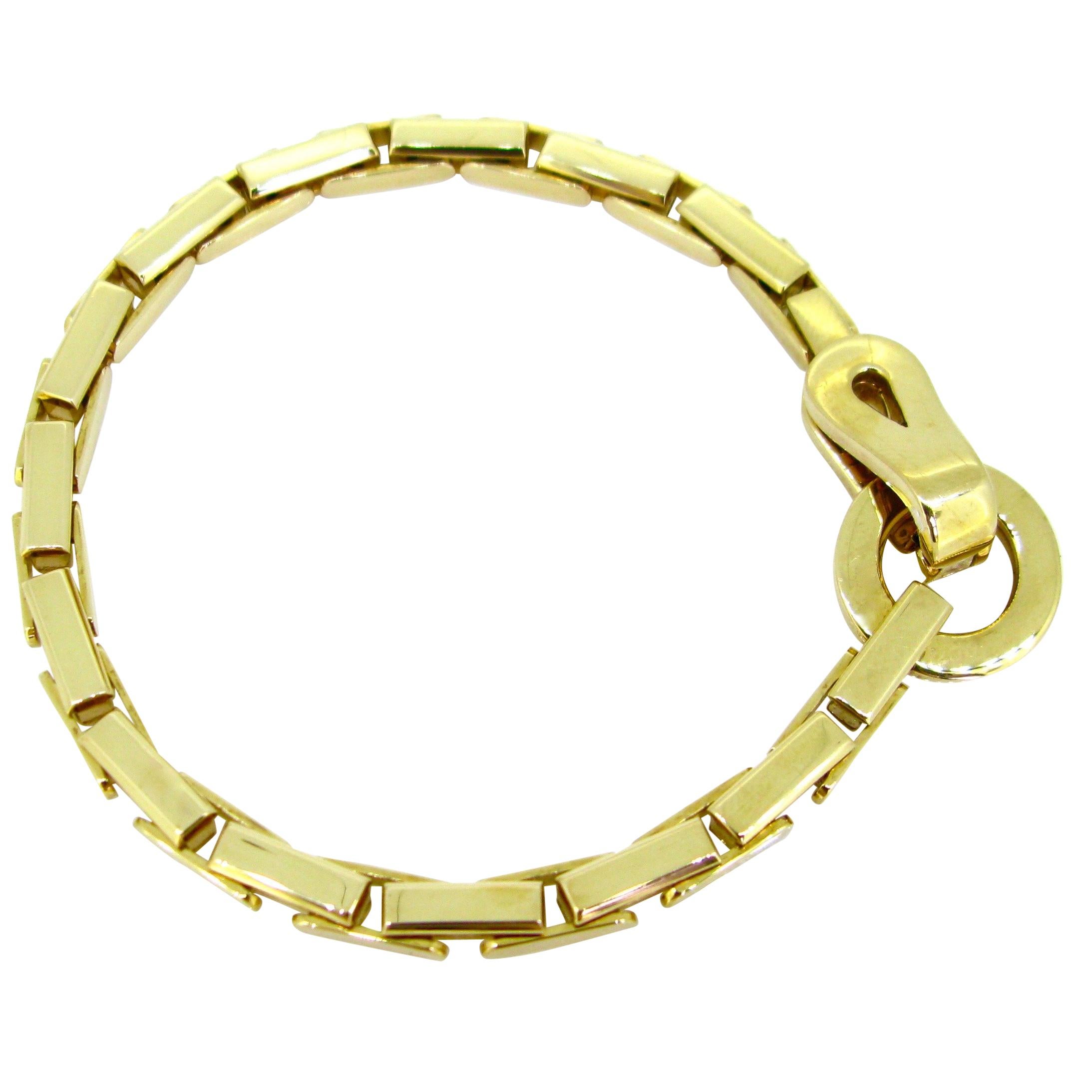 Cartier Agrafe Yellow Gold Link Bracelet