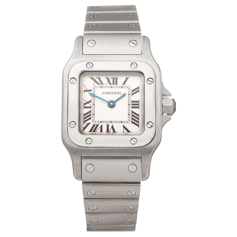 Cartier Santos Galbee Stainless Steel 1565 Wristwatch at 1stDibs
