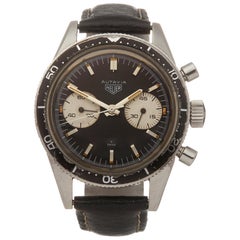 Heuer Autavia Andretti Chronograph Edelstahl 3646 Armbanduhr