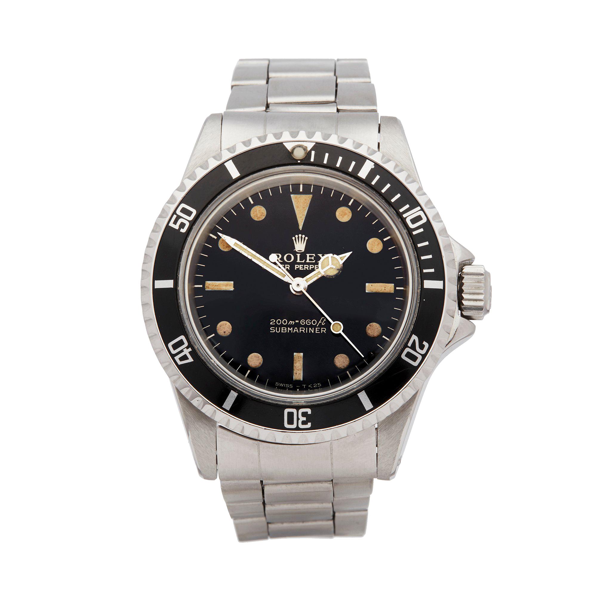 Rolex Submariner Stainless Steel 5513 Wristwatch