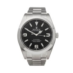 Used Rolex Explorer I Stainless Steel 214270 Wristwatch