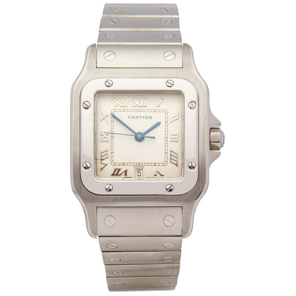Cartier Galbee Stainless Steel 987901 Wristwatch at 1stDibs