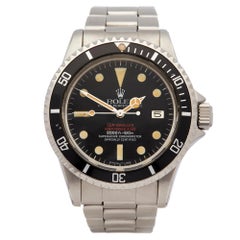 Retro Rolex Sea-Dweller Stainless Steel 1665 Wristwatch