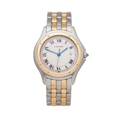 Cartier Panthère Cougar Montre-bracelet en acier inoxydable et or jaune 18k V74BQV