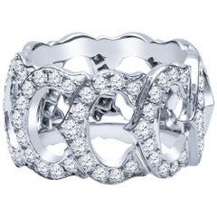 Cartier "C de Cartier" White Gold and Diamond Ring