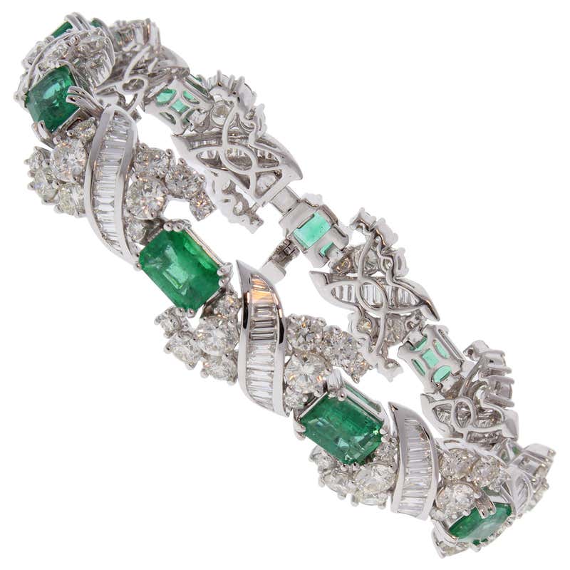 Antique Emerald Bracelets - 941 For Sale at 1stdibs