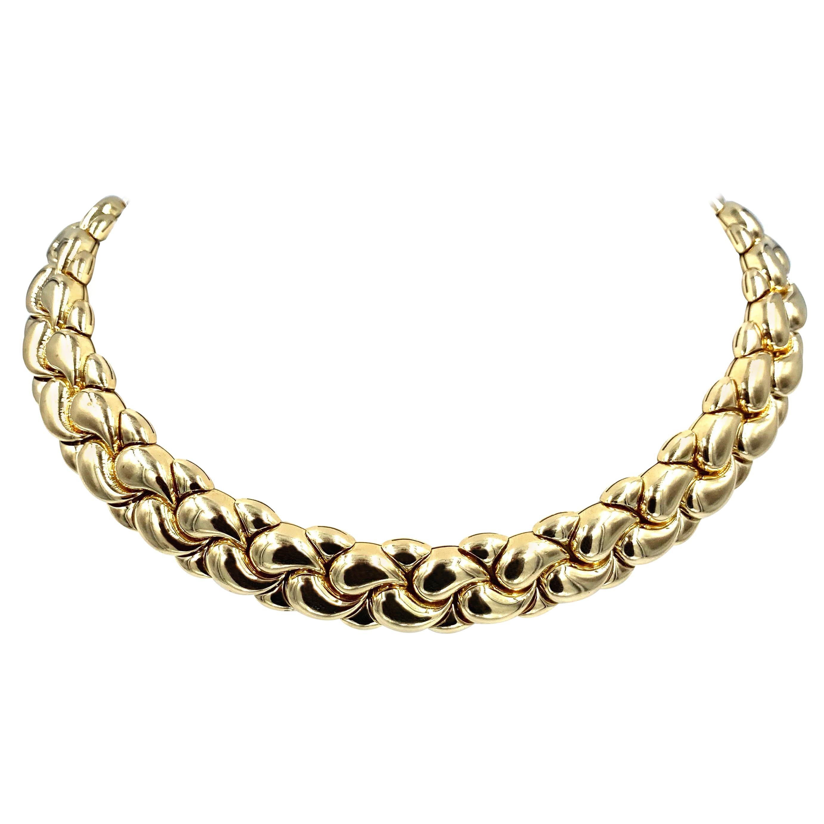 Chopard Casmir Yellow Gold Necklace For Sale