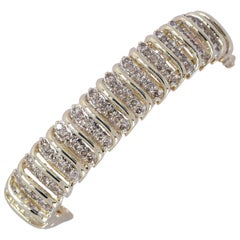 8.0 Carat Natural Diamond Yellow Gold 10 Karat Tennis Bracelet 43.70 Grams